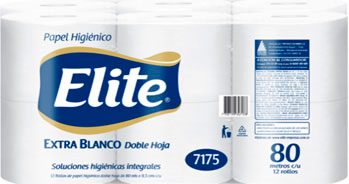 papel higienico elite Extra blanco HD 80-Mts