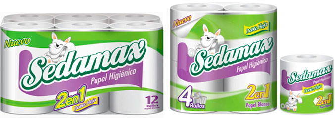 papel higienico sedamax 4 rollos