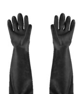 guantes negros industriales mosqueteros