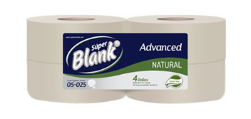 Papel  higienico advance natural doble hoja super blank